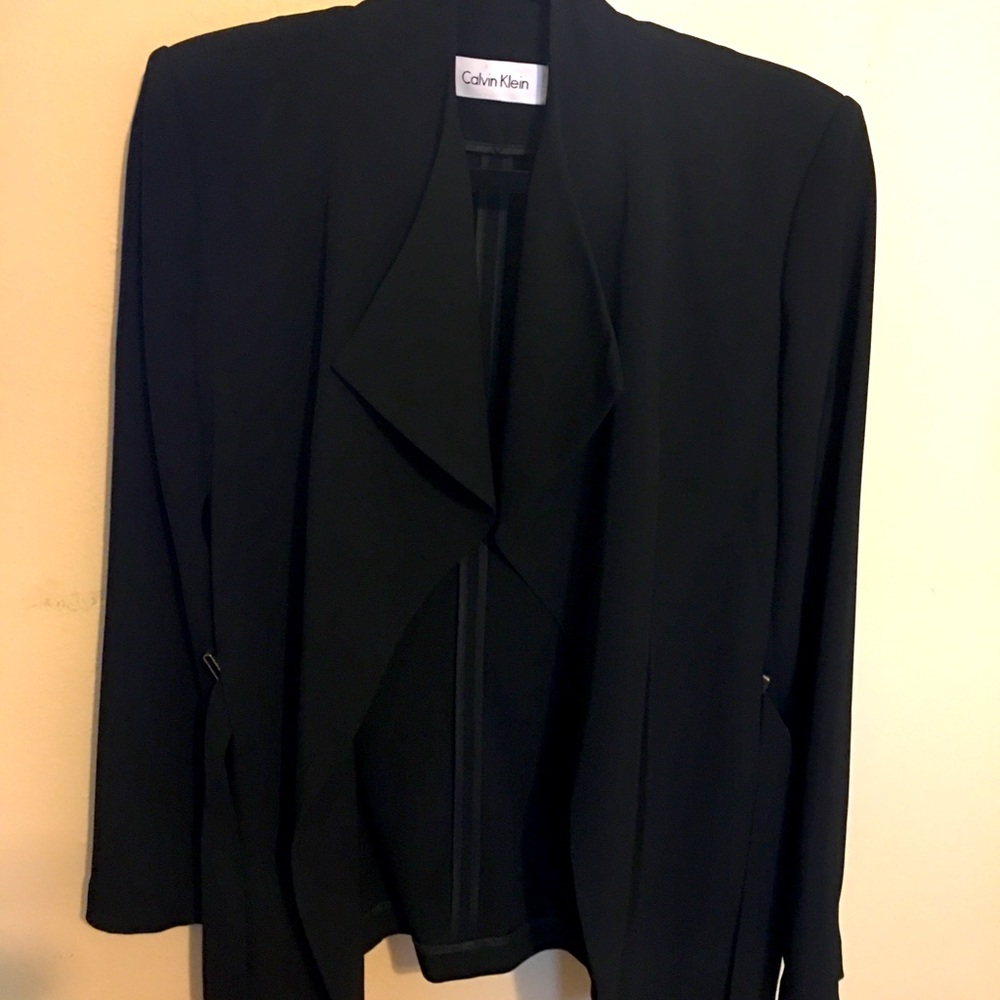 Calvin Klein blazer (excellent condition) color: black size: 10